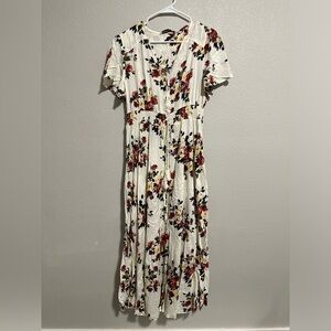 Women’s vintage floral boho dress XL